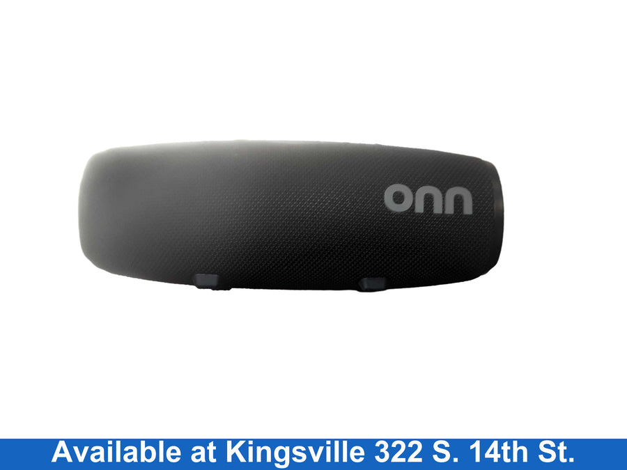 Onn. Rugged Black Portable Speaker