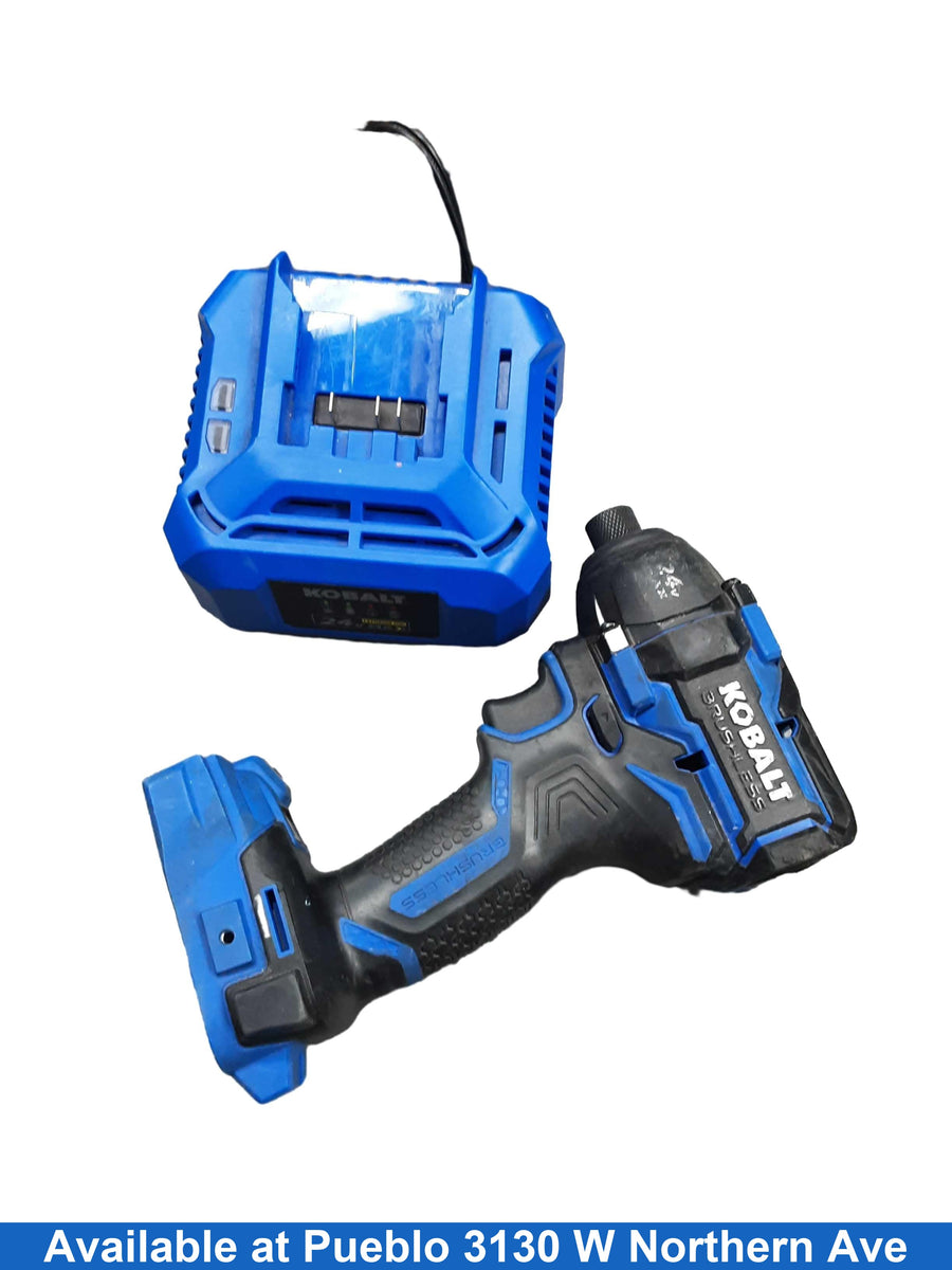 Kobalt Kxid124b-03 Blue Cordless Impact Drill