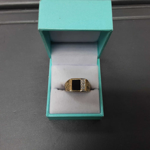 Men's Ring - Yellow Gold 10k (.417) 4.1 grams Size 20