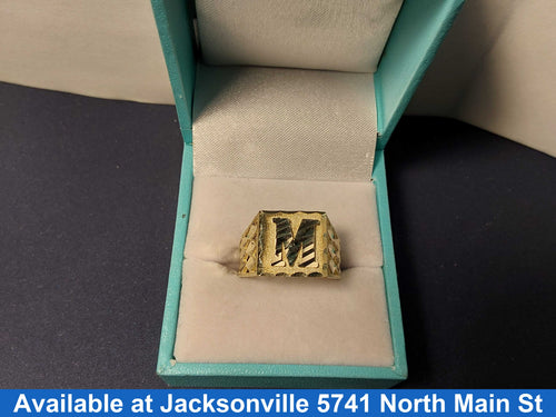 Men's Ring - Yellow Gold 10k (.417) 3.9 grams Size 9