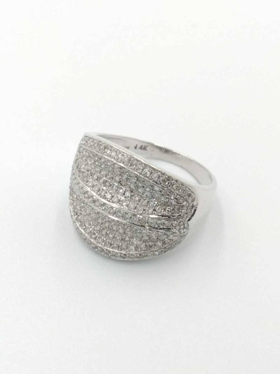 Women's Ring - White Gold 14k (.585) 4.9 grams Size 20