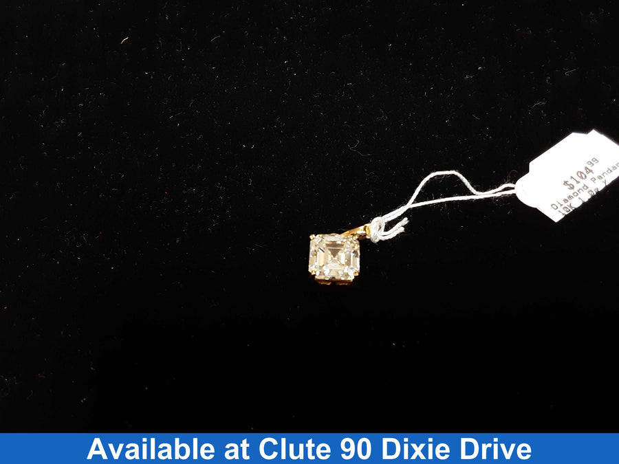 Diamond Pendant - Yellow Gold 10k (.417) 1 grams