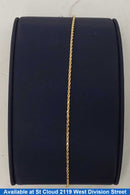 Rope Bracelet - Yellow Gold 14k (.585) 0.98 grams 7 inch