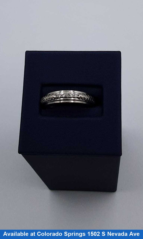 Ring - Wedding Band - White Gold 10k (.417) 3.6 grams Size 7