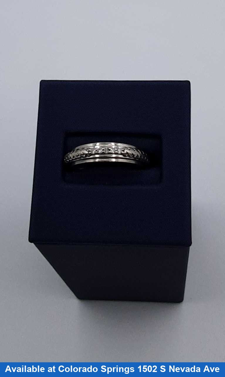 Ring - Wedding Band - White Gold 10k (.417) 3.6 grams Size 7