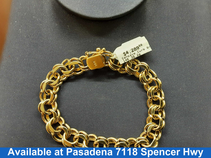 Bracelet - Yellow Gold 14k (.585) 30.2 grams 6 inch