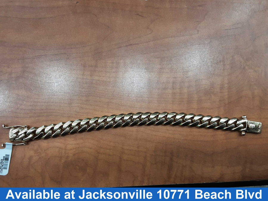 Cuban Link Bracelet - Yellow Gold 10k (.417) 90.2 grams 9 inch