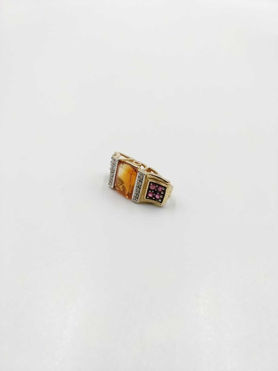Diamond Pendant - Yellow Gold 14k (.585) 3.9 grams