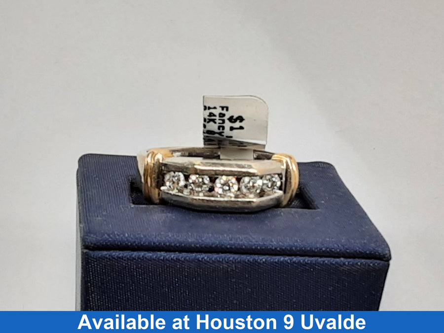 Ring - Wedding Band - White Gold 14k (.585) 8.4 grams Size 10