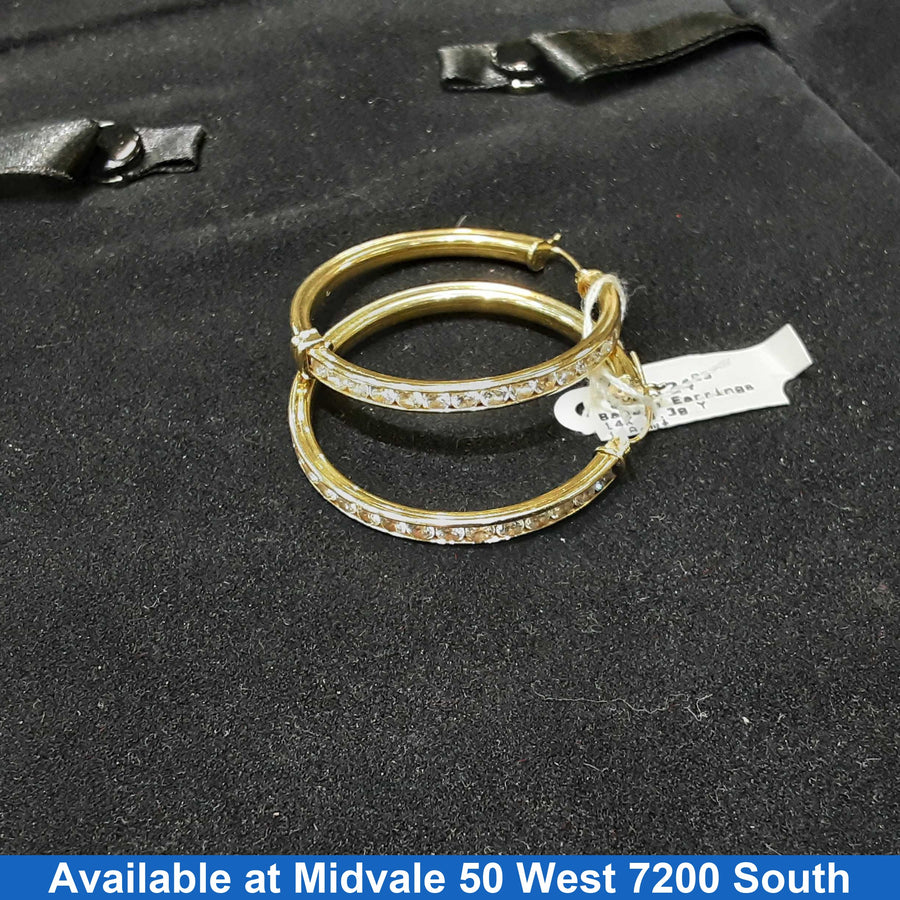 Bangle Earrings - Yellow Gold 14k (.585) 8.3 grams