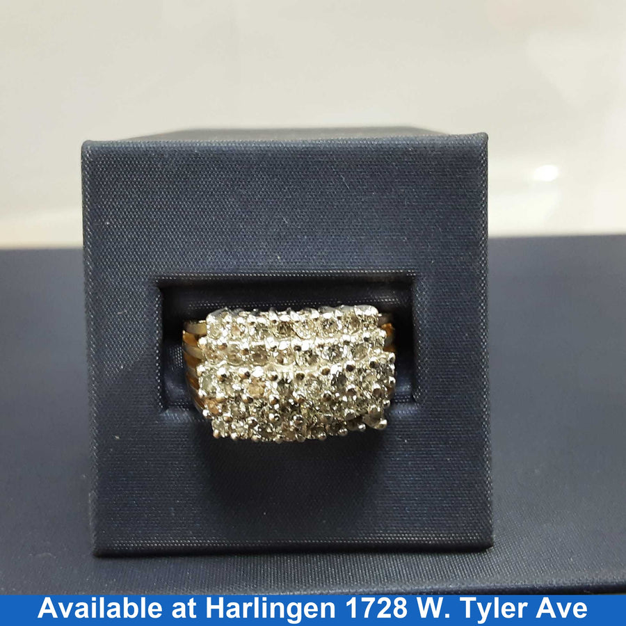 Women's Ring - Yellow Gold 14k (.585) 7.4 grams Size 9.5