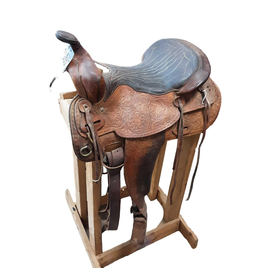 Brown Roping Saddle