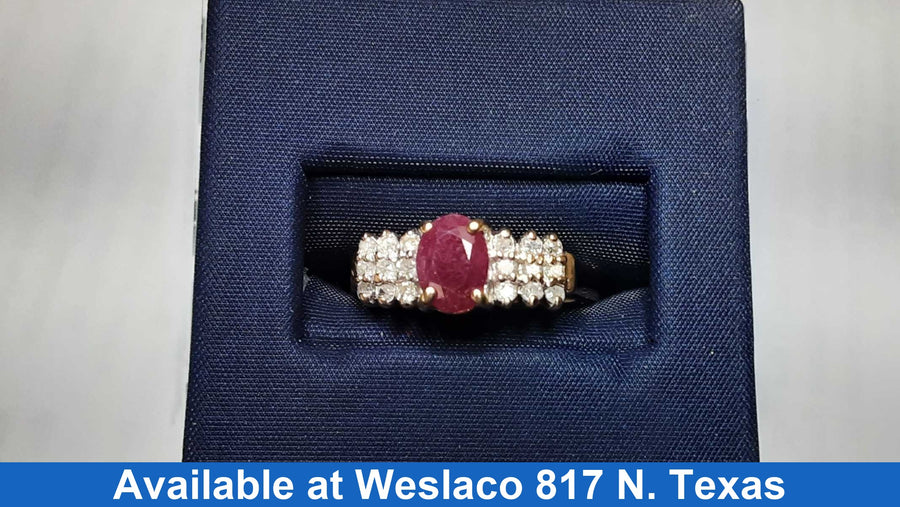 Women's Ring - Yellow Gold 14k (.585) 3.2 grams Size 8