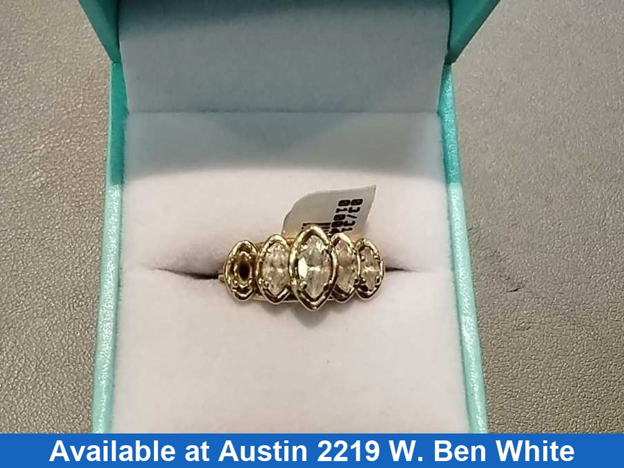 Women's Ring - Yellow Gold 10k (.417) 2.8 grams Size 6.5
