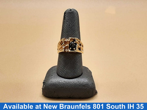 Men's Ring - Yellow Gold 14k (.585) 9.78 grams Size 9.5