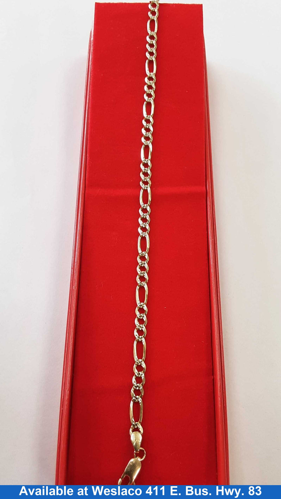 Figaro Bracelet - Yellow Gold 14k (.585) 6.5 grams 8 inch