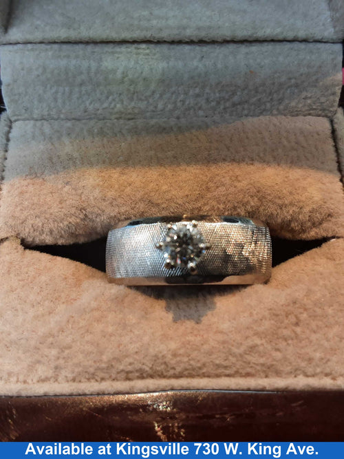 Women's Ring - Solitaire - White Gold 14k (.585) 7.9 grams Size 8