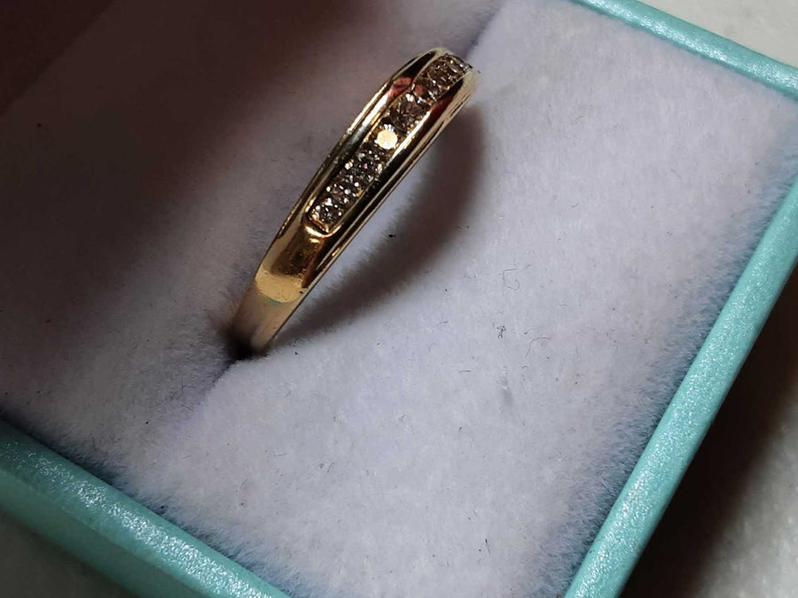 Ring - Wedding Band - Yellow Gold 14k (.585) 3 grams Size 7