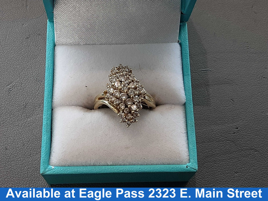 Women's Ring - Yellow Gold 14k (.585) 5.9 grams Size 5.5