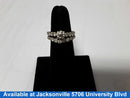 Ring - Engagement Set - White Gold 14k (.585) 5.1 grams Size 5.5