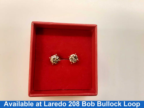 Double Stud Earring - Yellow Gold 10k (.417) 2.1 grams
