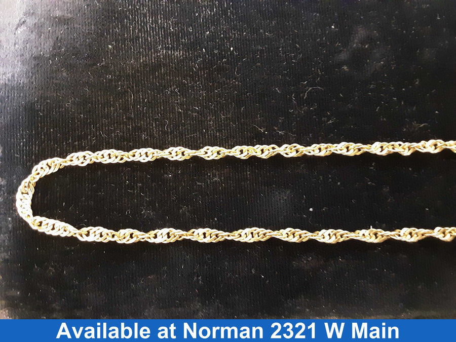 Rope Chain - Yellow Gold 10k (.417) 6 grams 18 inch