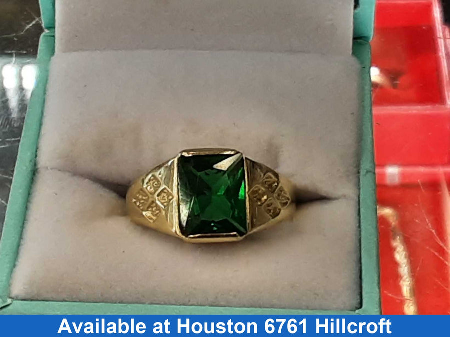 Men's Ring - Yellow Gold 14k (.585) 6.1 grams Size 10