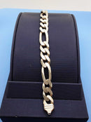Figaro Bracelet - Silver 38 grams 9 inch