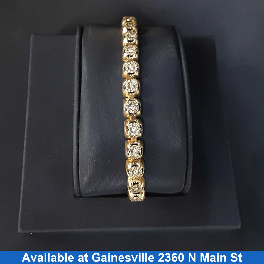 Tennis Bracelet - Yellow Gold 10k (.417) 15.7 grams 8 inch
