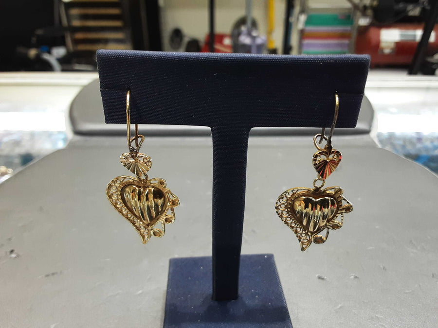 Earrings - Yellow Gold 14k (.585) 4.3 grams