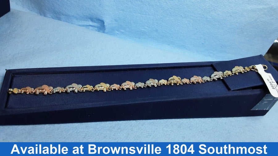 Bracelet - Tricolor Gold 10k (.417) 6.6 grams 7 inch