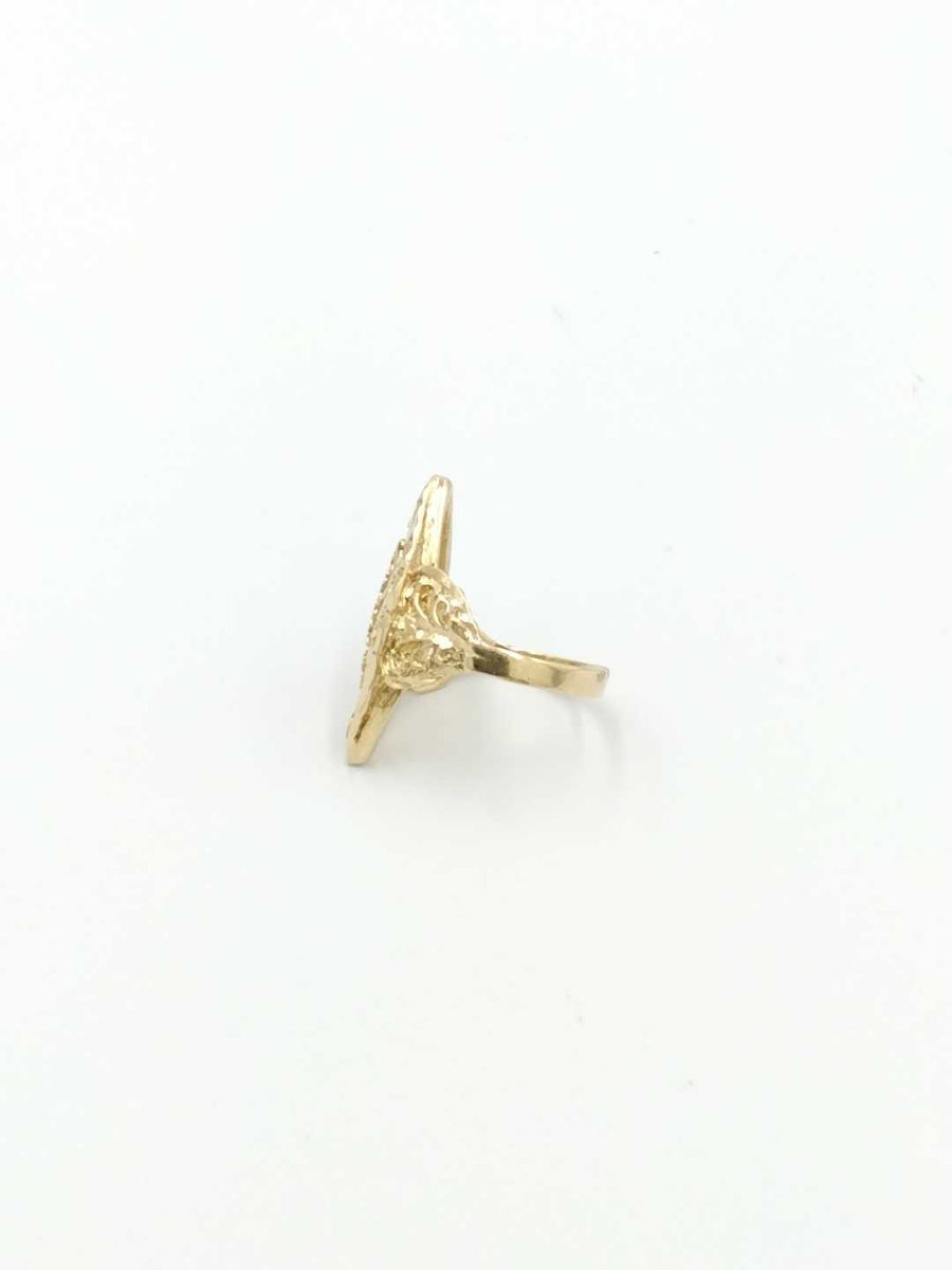 Women's Ring - Yellow Gold 14k (.585) 4.3 grams Size 8.5