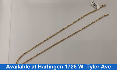 Rope Chain - Yellow Gold 10k (.417) 6.1 grams 20 inch