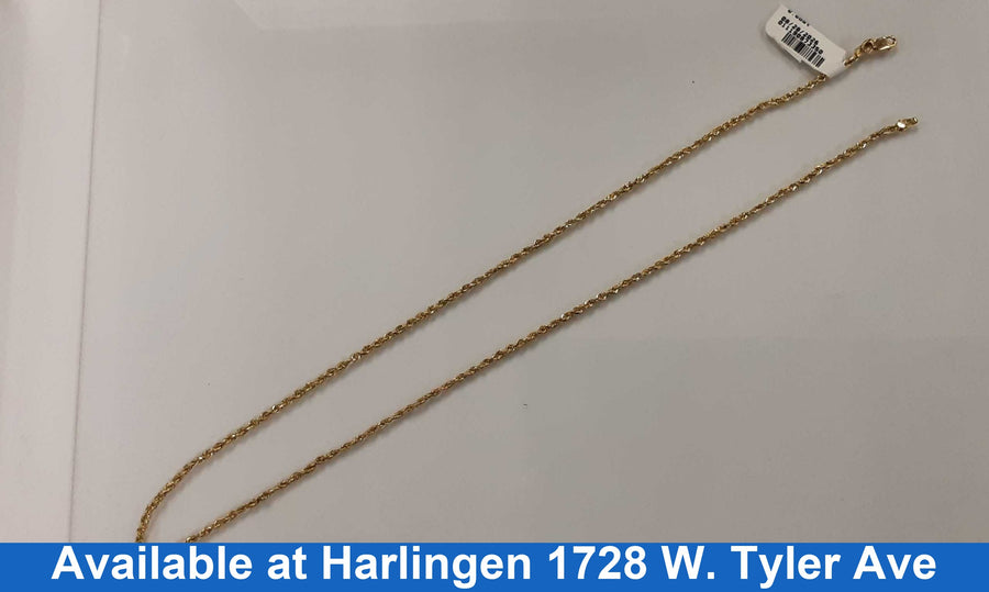 Rope Chain - Yellow Gold 10k (.417) 6.1 grams 20 inch