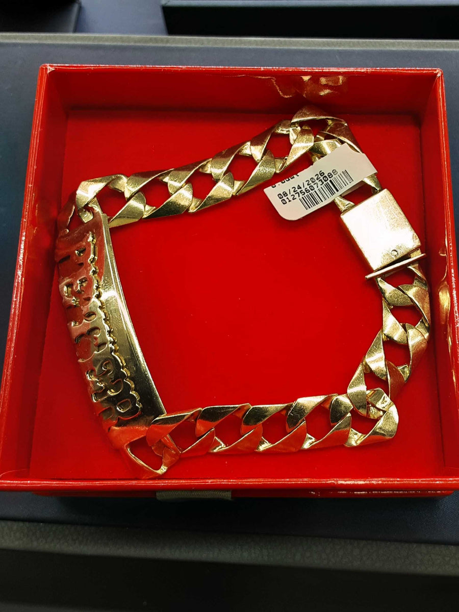 ID Bracelet - Yellow Gold 10k (.417) 32.6 grams 9 inch