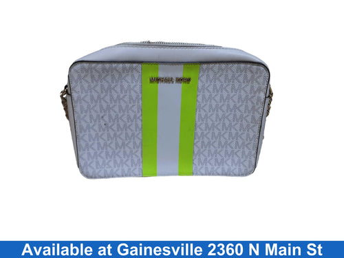 Michael Kors Av-1904 White Purse / Handbag