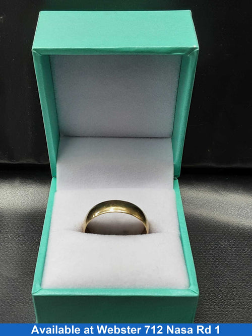 Ring - Wedding Band - Yellow Gold 10k (.417) 2.8 grams Size 9