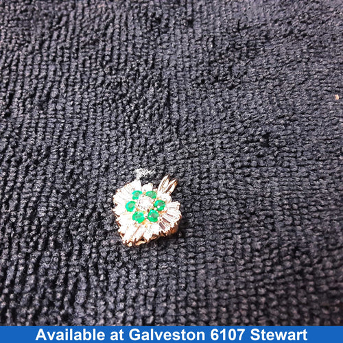 Diamond Pendant - Yellow Gold 14k (.585) 2.9 grams