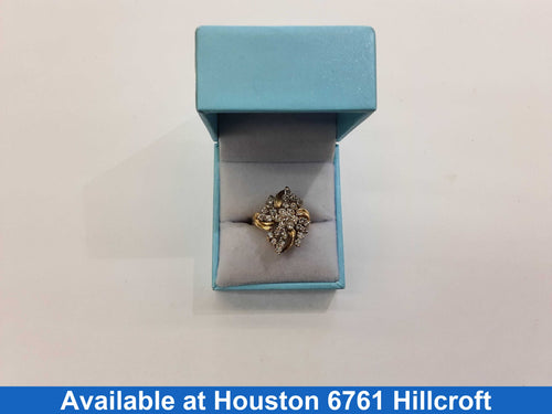 Women's Ring - Yellow Gold 14k (.585) 6.7 grams Size 6.5
