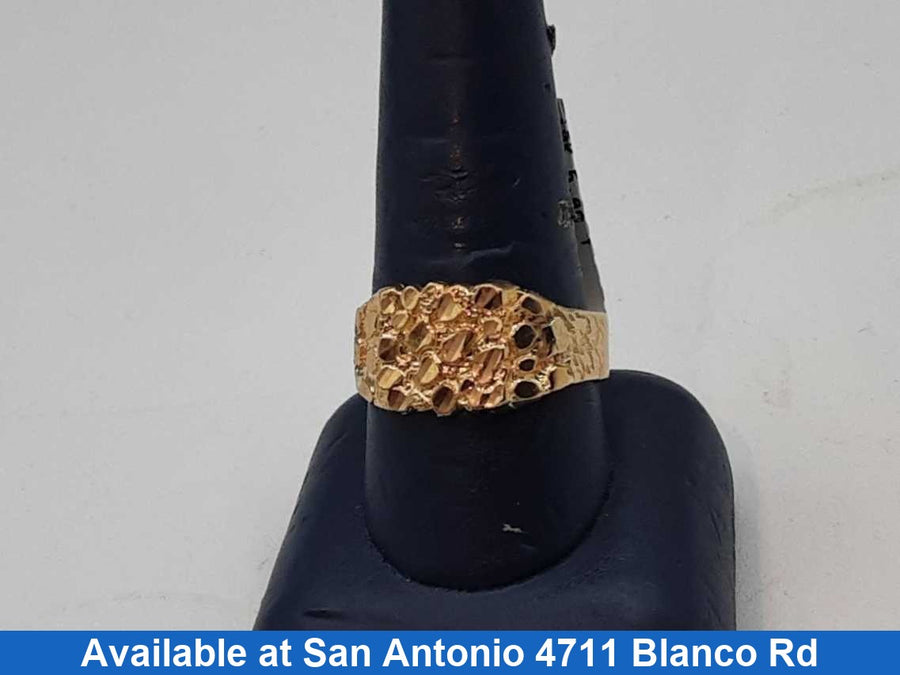 Men's Ring - Yellow Gold 10k (.417) 5.4 grams Size 6.5