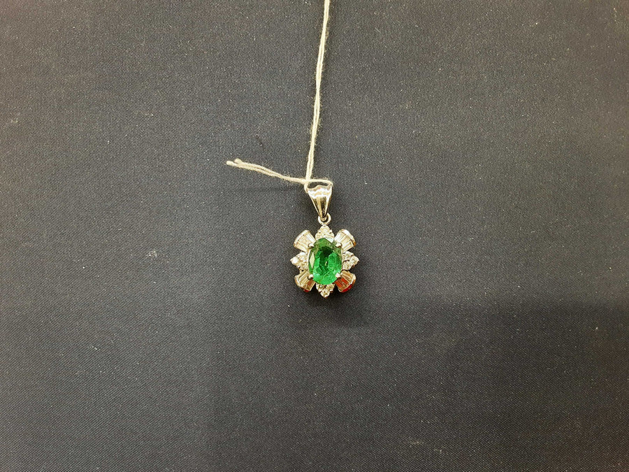 Nugget Pendant - White Gold 14k (.585) 4.5 grams