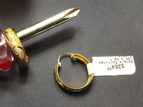 Bangle Earrings - Yellow Gold 10k (.417) 2.5 grams