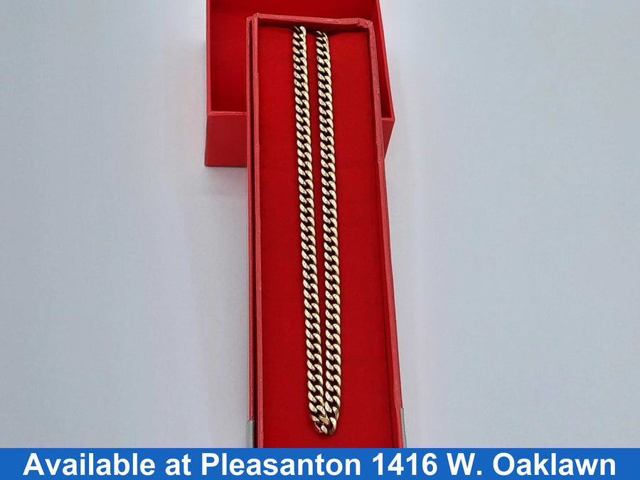 Cuban Link Chain - Yellow Gold 10k (.417) 17.7 grams 16 inch