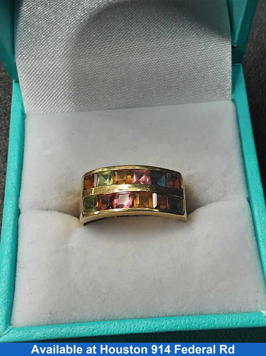 Women's Ring - Yellow Gold 14k (.585) 4.2 grams Size 7