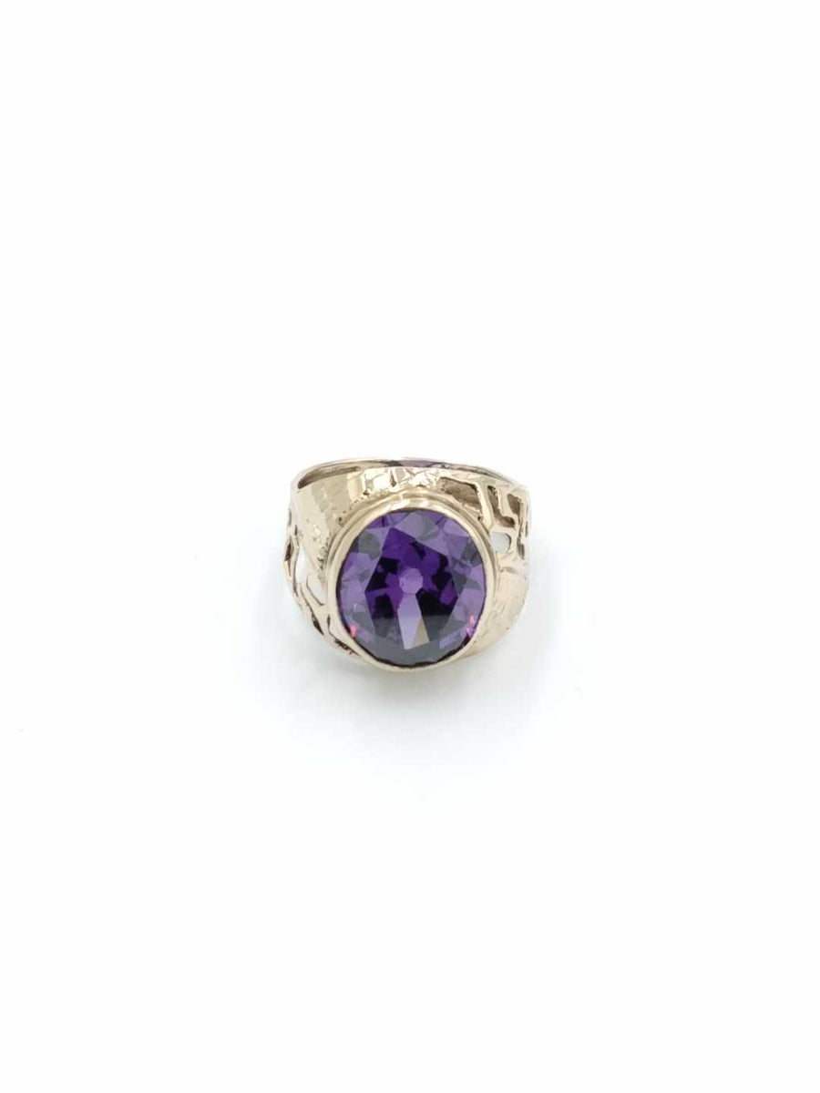 Men's Ring - Yellow Gold 10k (.417) 5.4 grams Size 10