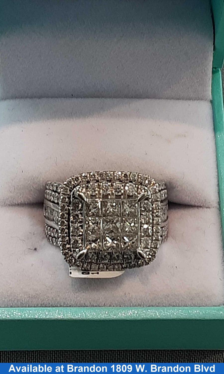 Women's Ring - Anniversary - White Gold 10k (.417) 9.2 grams Size 8