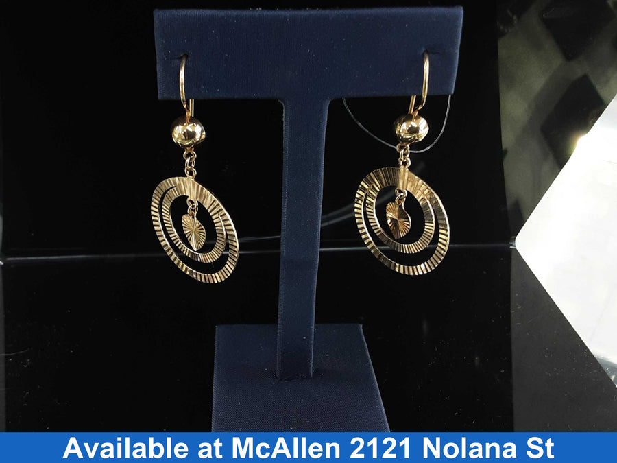 Jacket Earrings - Yellow Gold 18k (.750) 6.1 grams