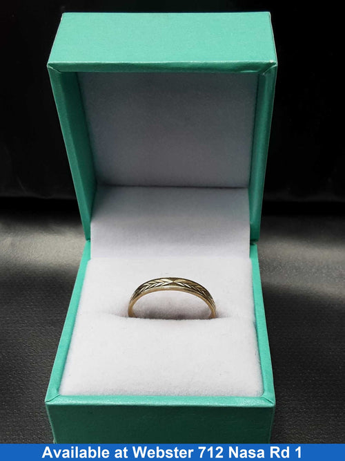 Ring - Wedding Band - Yellow Gold 10k (.417) 1.5 grams Size 8