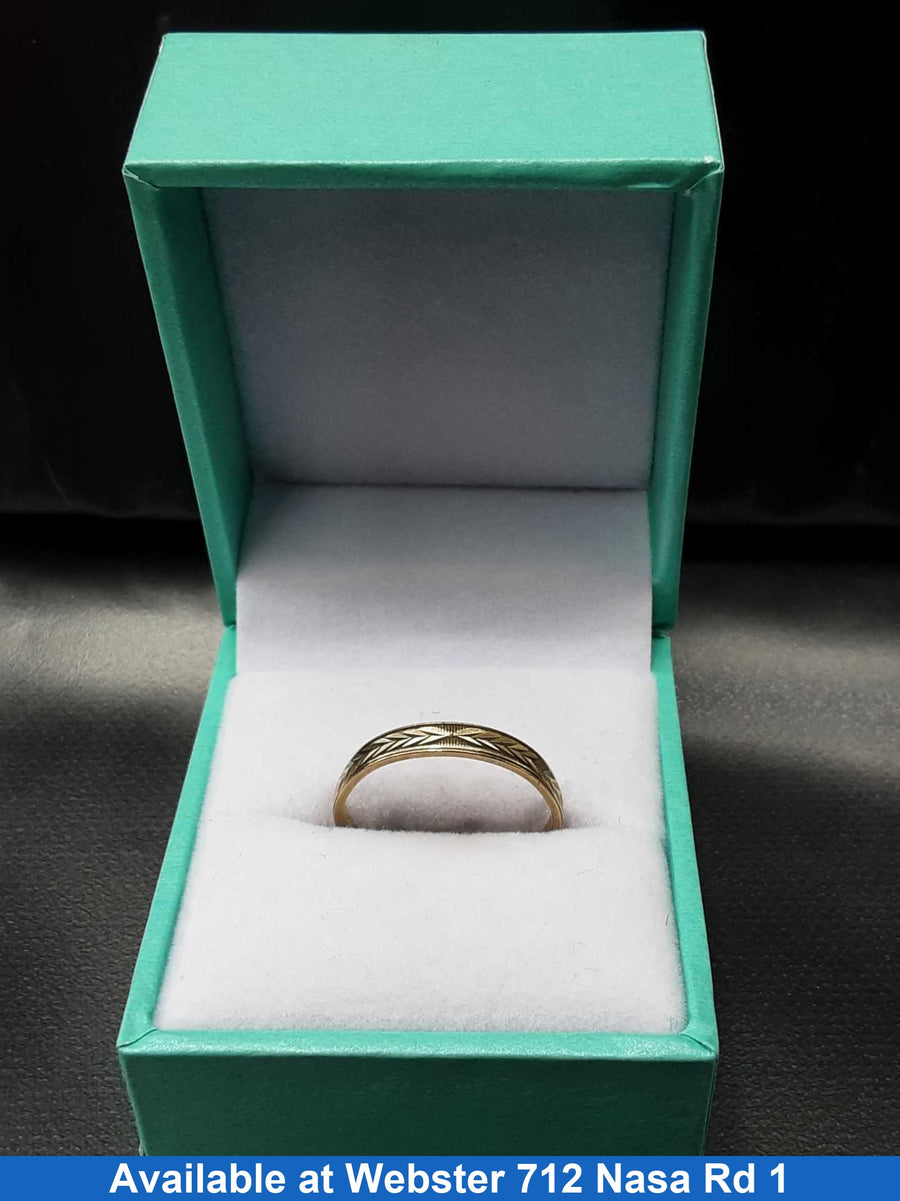 Ring - Wedding Band - Yellow Gold 10k (.417) 1.5 grams Size 8