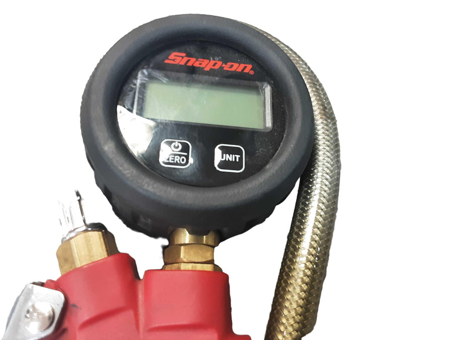 Snapon Heavy Duty Digital Tire Inflator Red Gauge / Meter